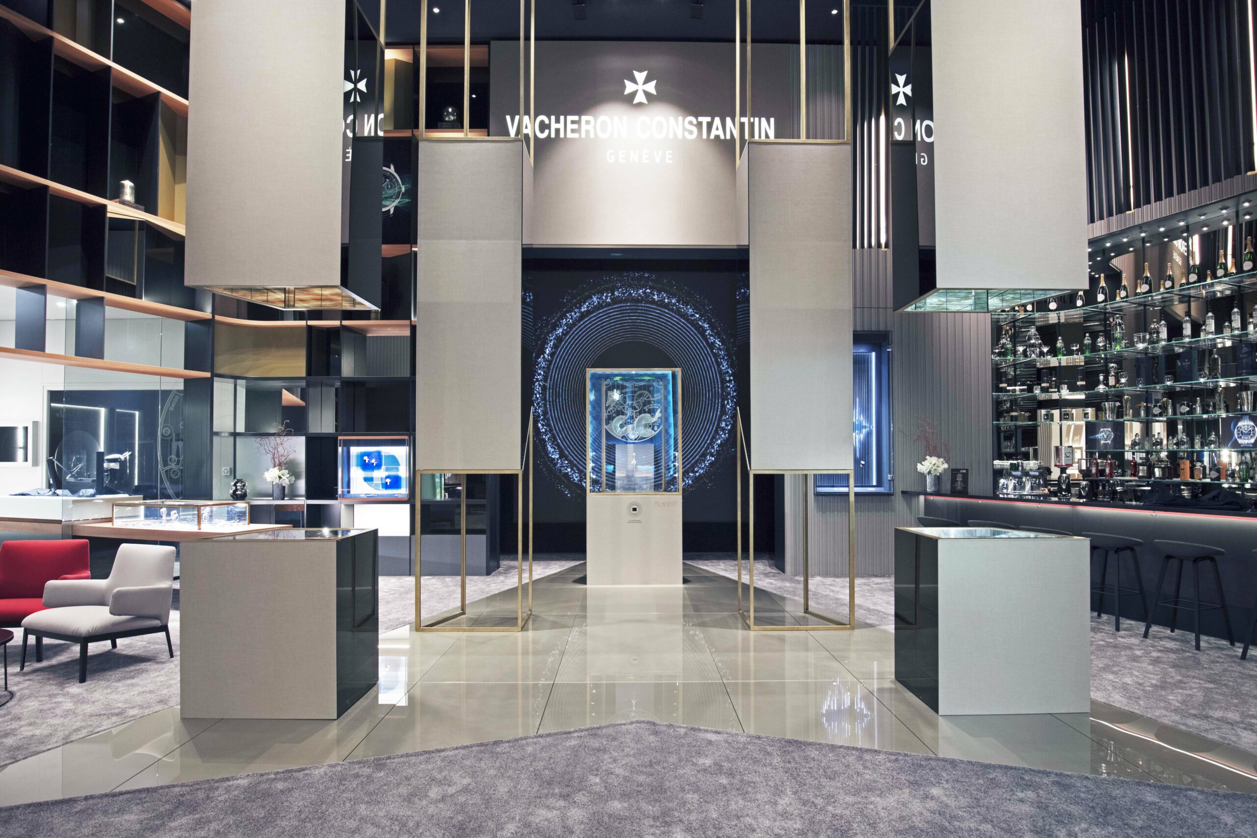 Vacheron-Constantin-Watches-stand-SIHH-exhibition-watch display-watch stand-counter-window-POS material