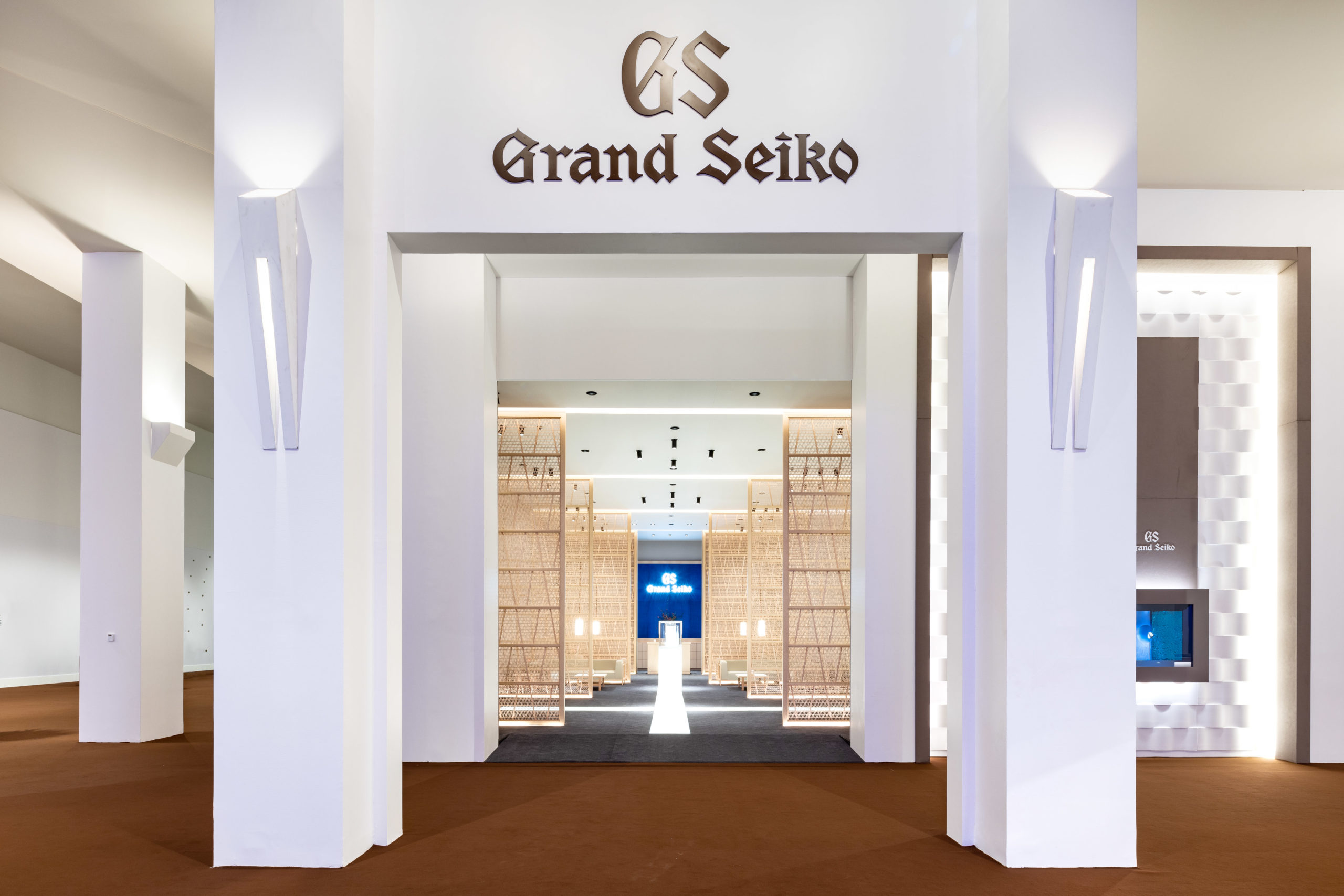 Grand Seiko-Booth-Watches & Wonders-exhibition-POS material-window animation-Backwall-watch stands-watch displays