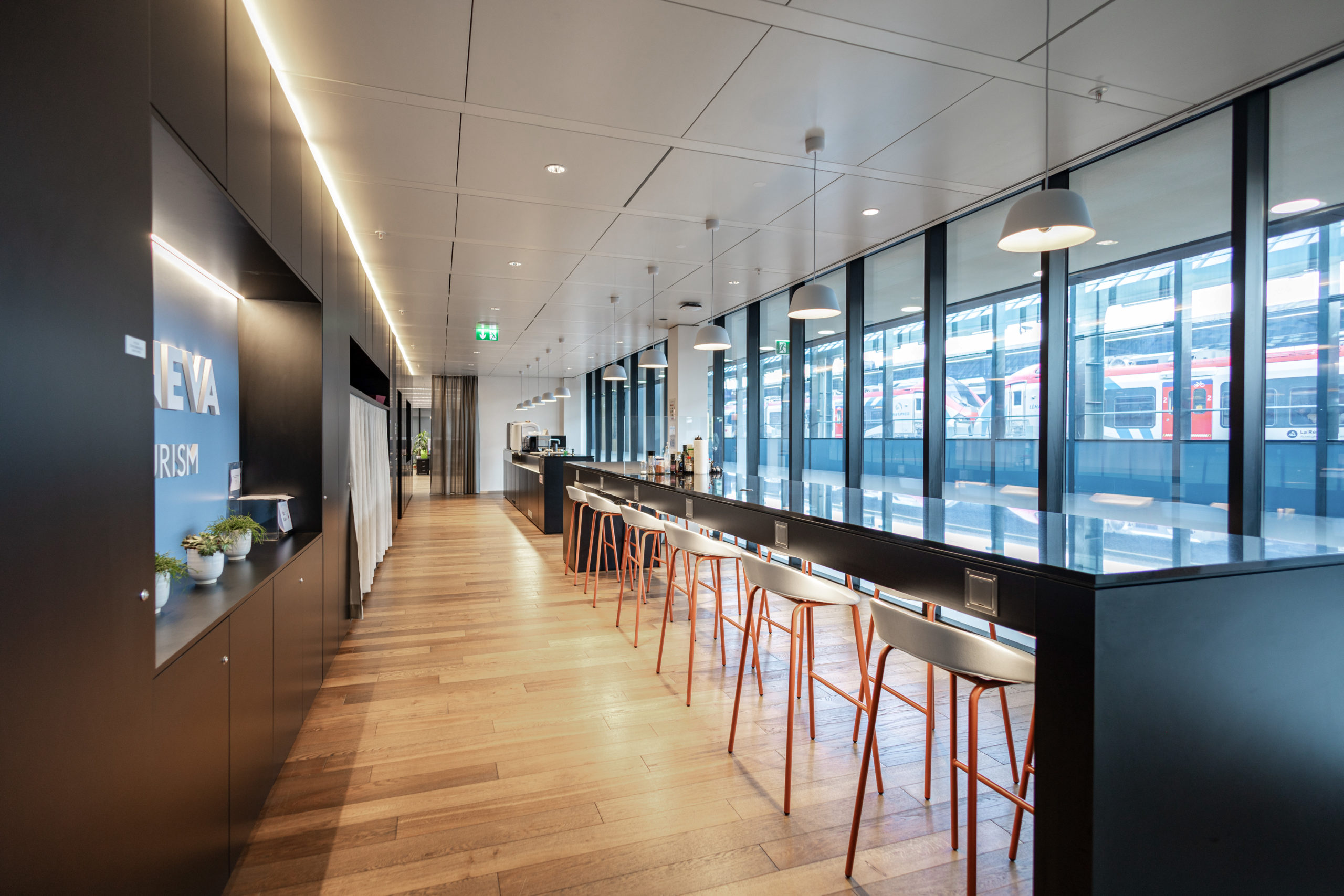 Fondation Genève Tourisme-Geneva-offices-interior design-agency-open space-cafeteria